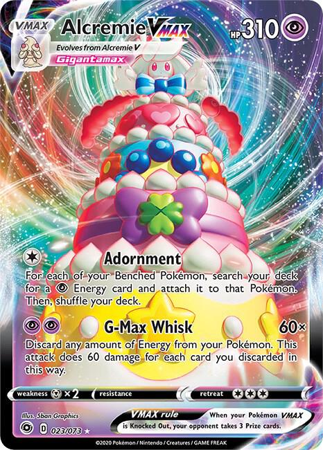 Alcremie VMAX - 023/073 - Holo Rare VMAX (Inglés Foil NM)