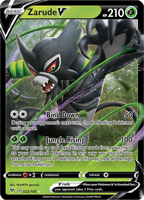 Zarude V - 022/185 - Holo Rare V (Inglés Foil NM)