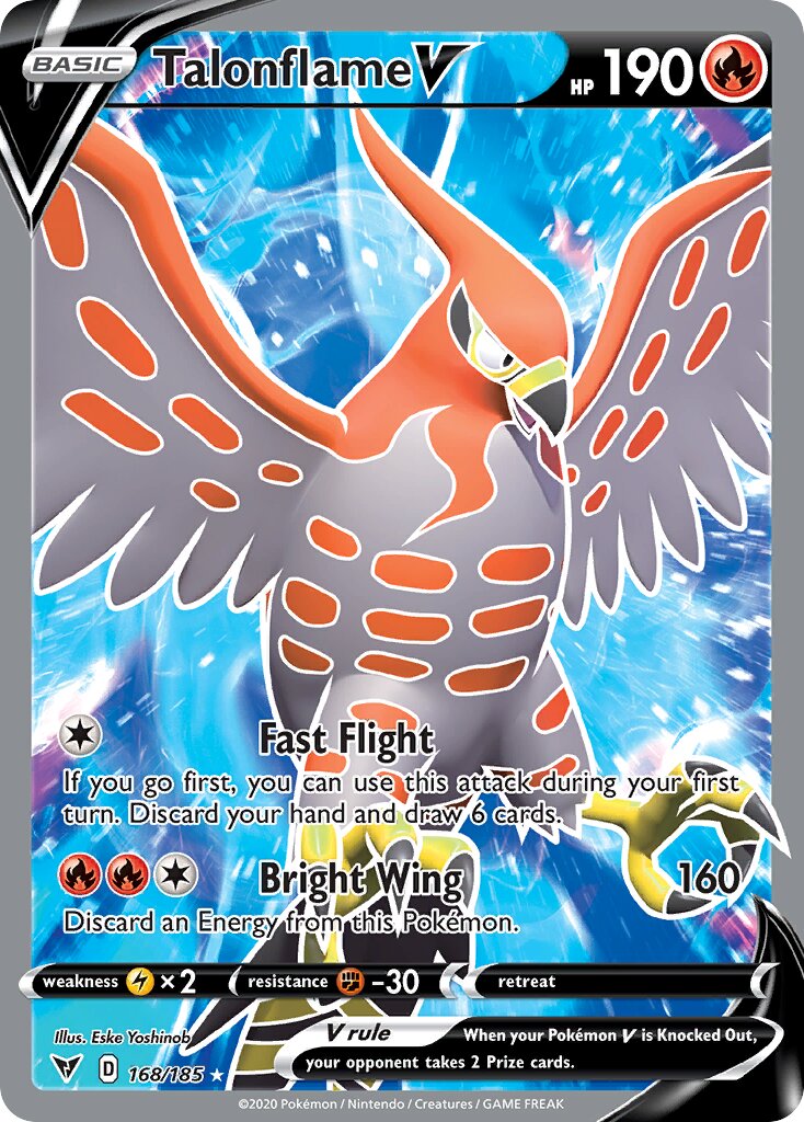 Talonflame V - 168/185 - Rare Ultra (Español Foil NM)
