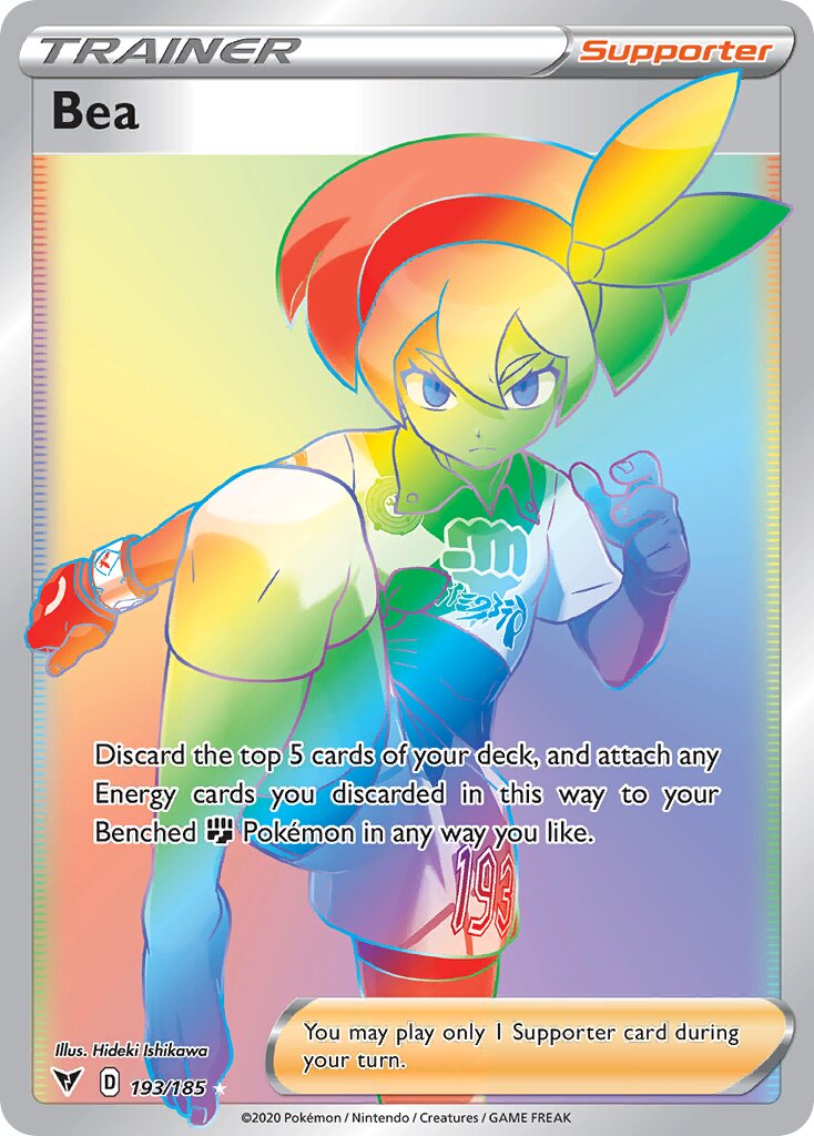 Bea - 193/185 - Rare Rainbow (Inglés Foil NM)