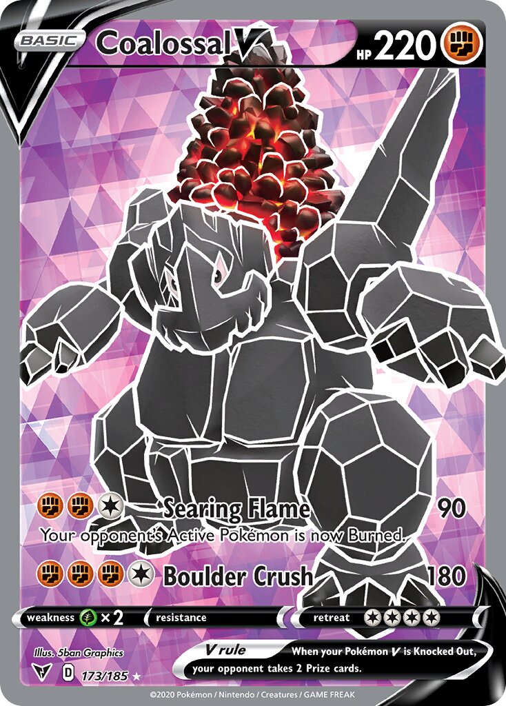 Coalossal V - 173/185 - Rare Ultra (Inglés Foil NM)