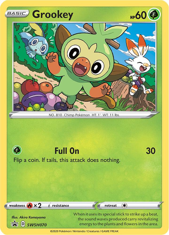 Grookey - SWSH070 - Promo (Inglés Foil NM)