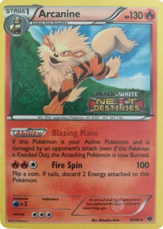Arcanine - 12/99 (Prerelease) - 12/99 - Promo (Inglés Foil LP)
