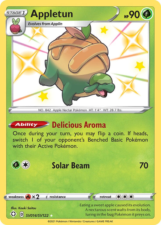 Appletun - SV014/SV122 - Rare Shiny (Español Foil NM)