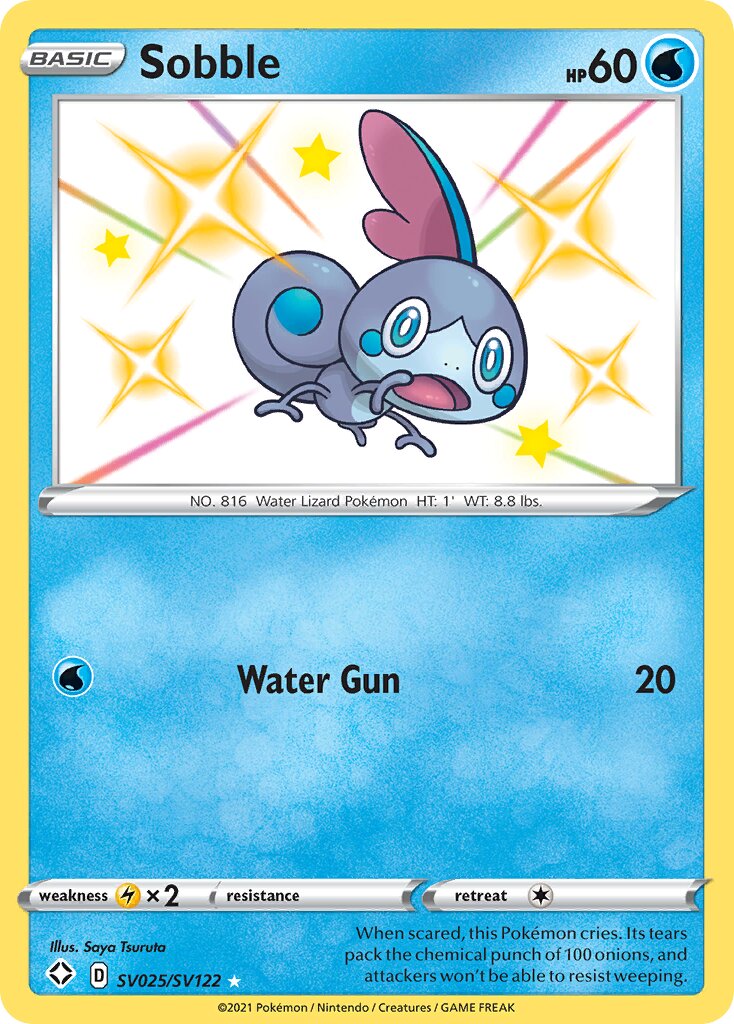 Sobble - SV025/SV122 - Rare Shiny (Inglés Foil NM)