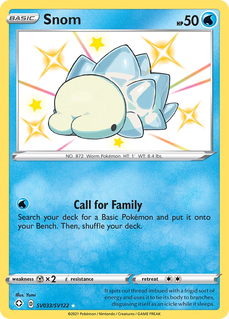 Snom - SV033/SV122 - Rare Shiny (Español Foil NM)