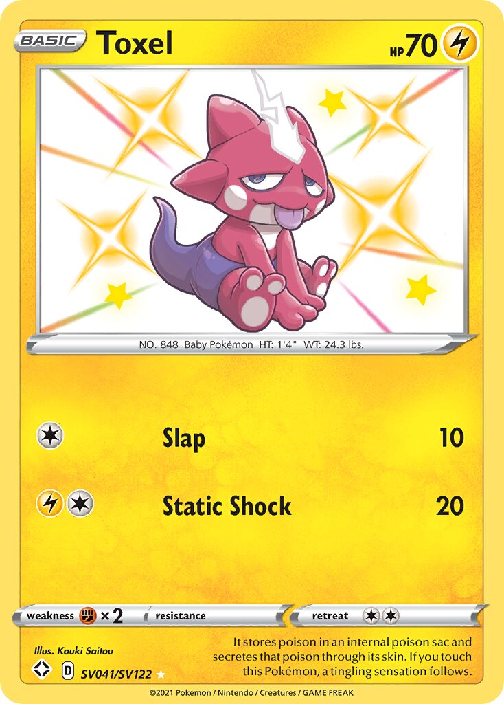 Toxel - SV041/SV122 - Rare Shiny (Inglés Foil NM)