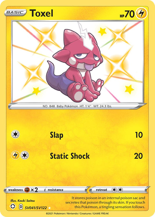 Toxel - SV041/SV122 - Rare Shiny (Inglés Foil NM)