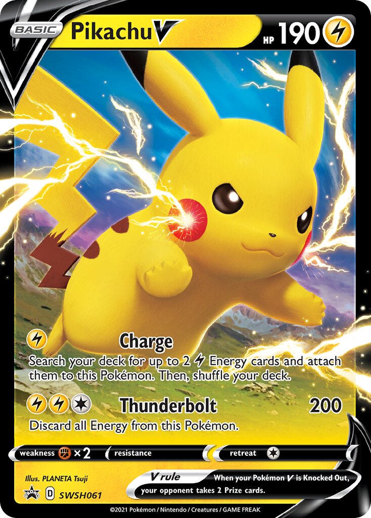 Pikachu V - SWSH061 - Promo (Inglés Foil LP)