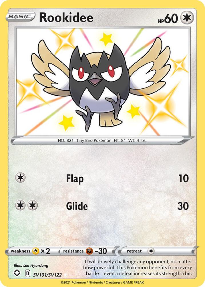Rookidee - SV101/SV122 - Rare Shiny (Inglés Foil NM)