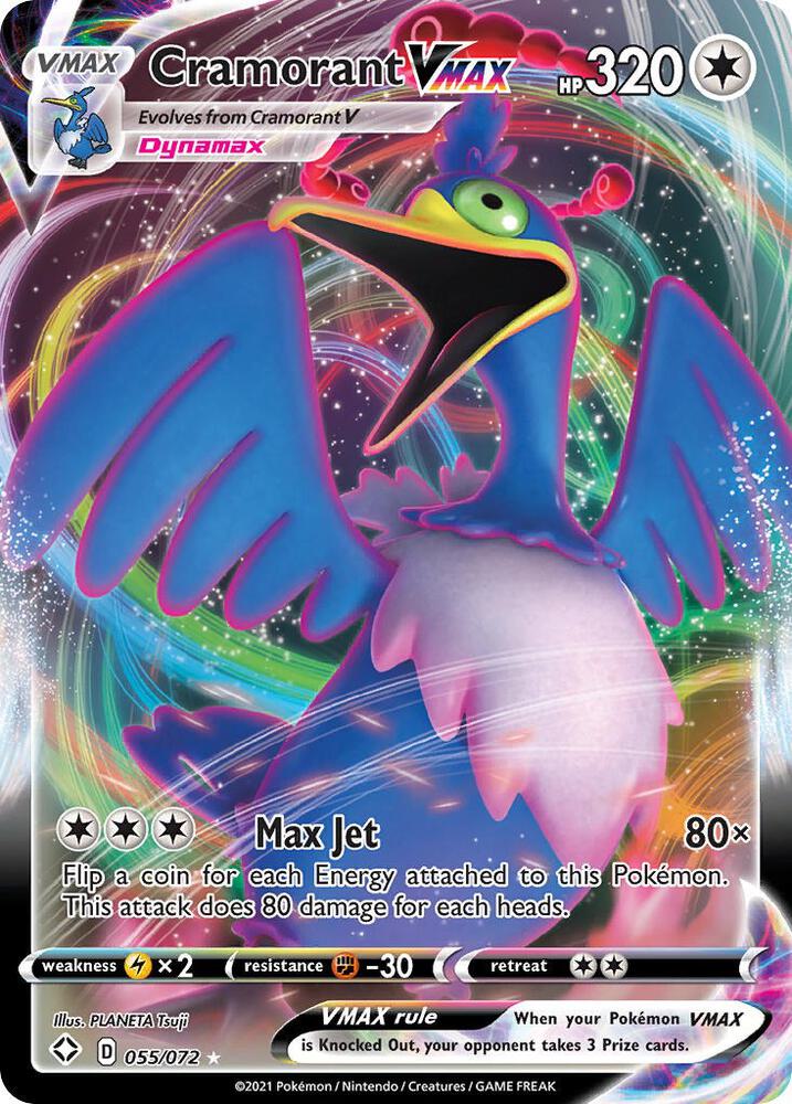 Cramorant VMAX - 055/072 - Holo Rare VMAX (Español Foil NM)