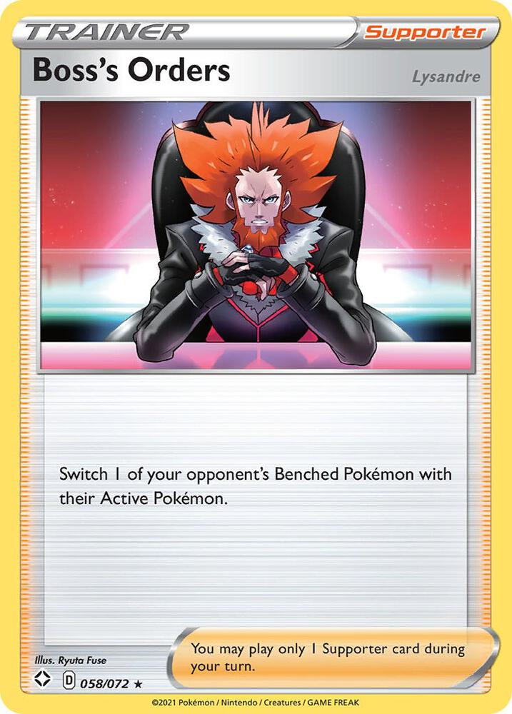 Boss's Orders - 058/072 - Rare (Español Reverse Holo NM)