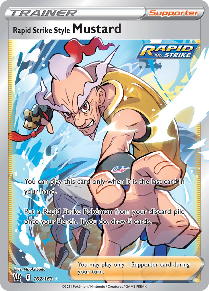 Rapid Strike Style Mustard - 162/163 - Rare Ultra (Inglés Foil NM)