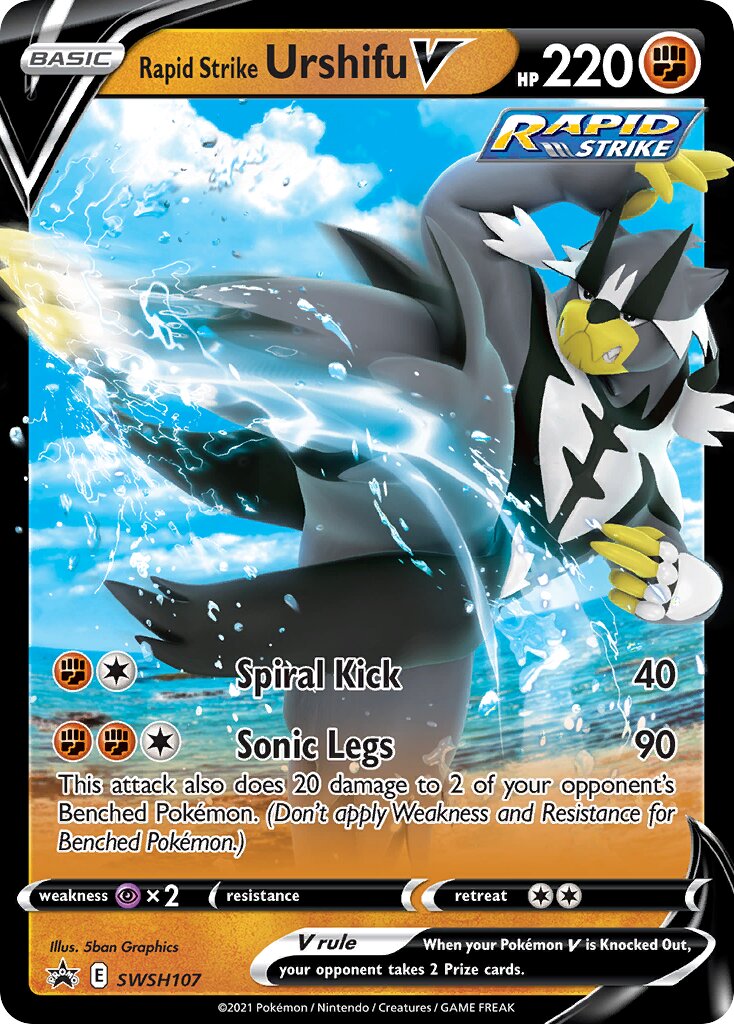 Rapid Strike Urshifu V - SWSH107 - Promo (Inglés Foil NM)