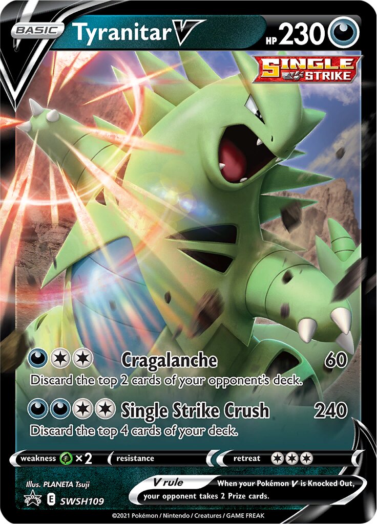 Tyranitar V - SWSH109 - Promo (Inglés Foil NM)
