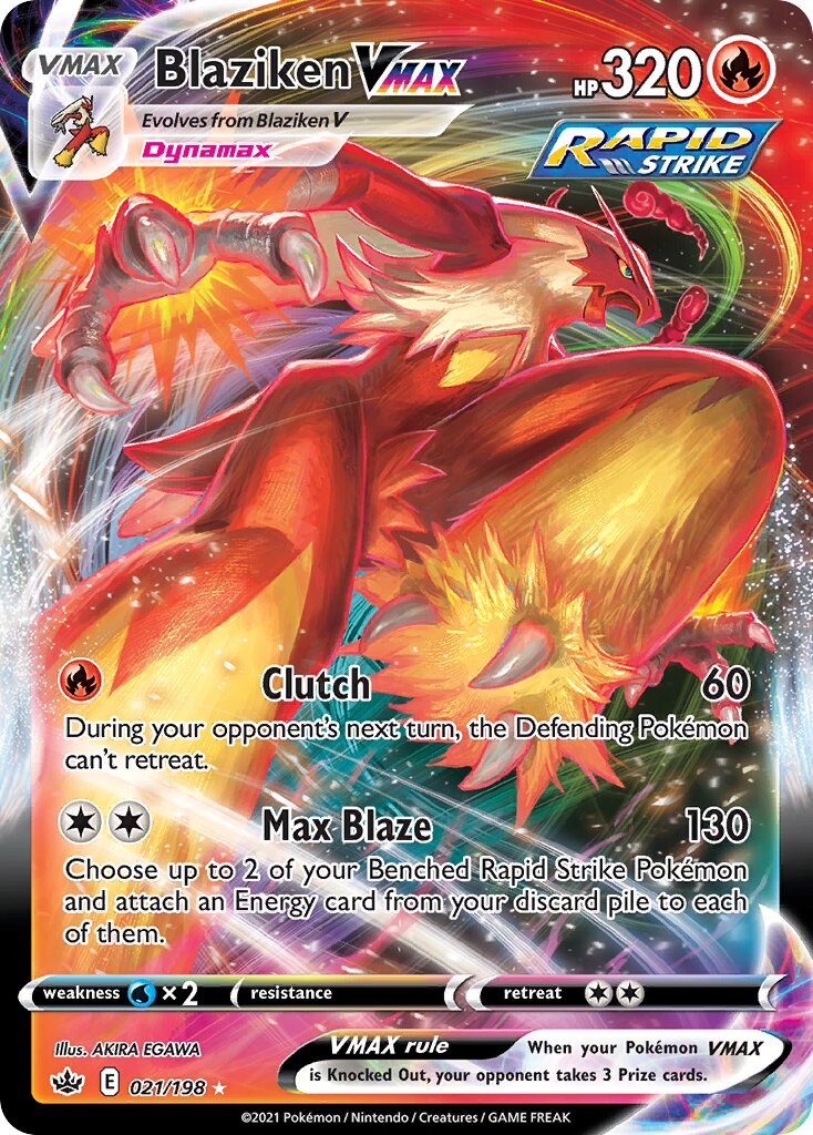 Blaziken VMAX - 021/198 - Holo Rare VMAX (Inglés Foil NM)