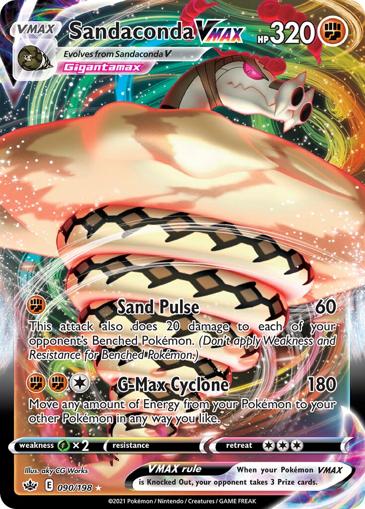 Sandaconda VMAX - 090/198 - Holo Rare VMAX (Inglés Foil NM)
