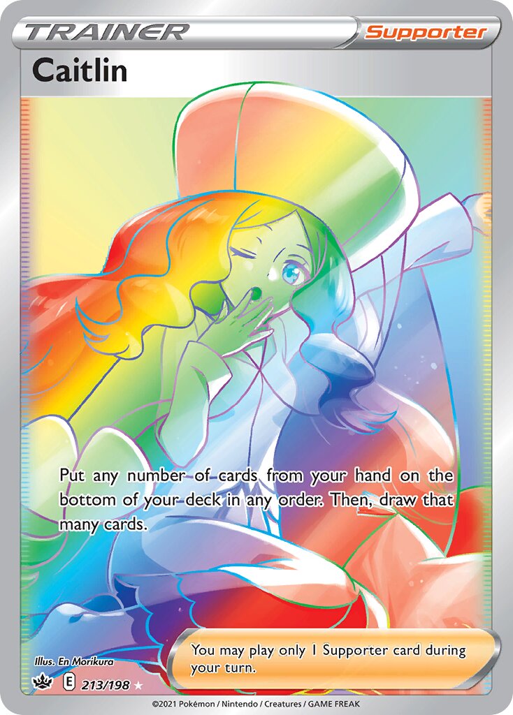Caitlin - 213/198 - Rare Rainbow (Inglés Foil NM)