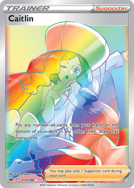 Caitlin - 213/198 - Rare Rainbow (Inglés Foil NM)