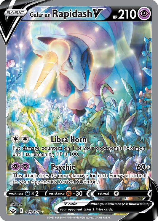 Galarian Rapidash V - 168/198 - Rare Ultra (Español Foil NM)