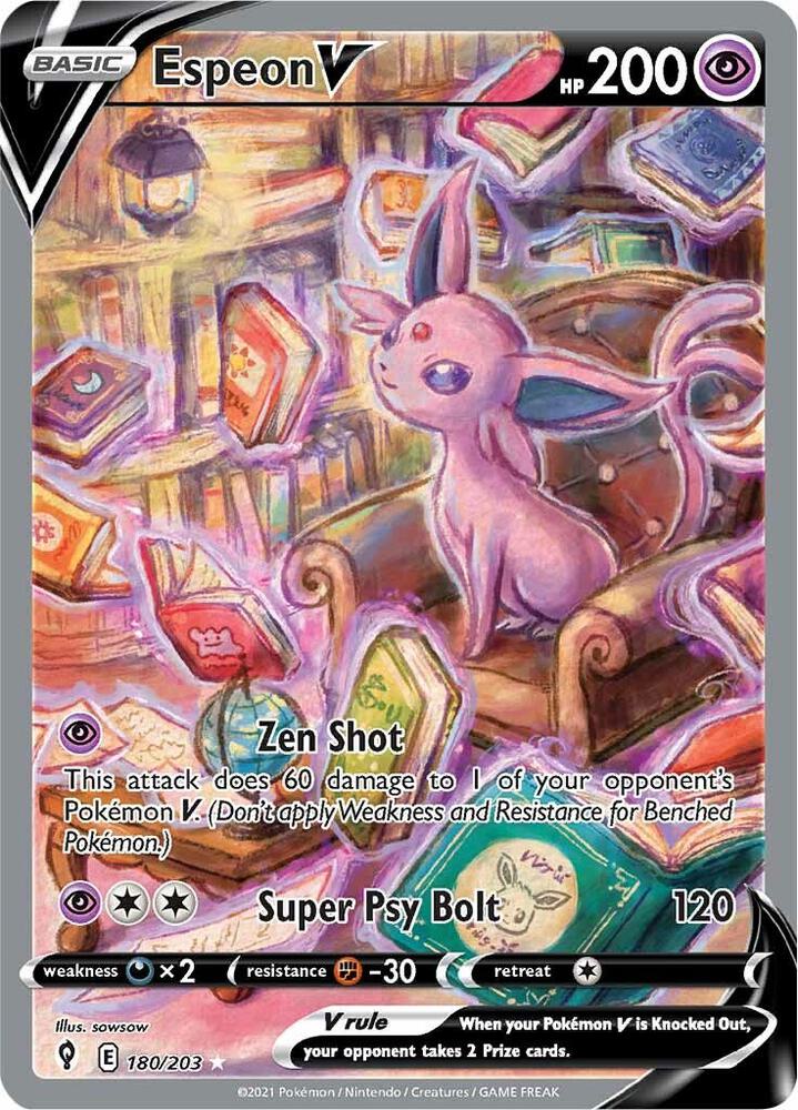 Espeon V - 180/203 - Rare Ultra (Inglés Foil NM)