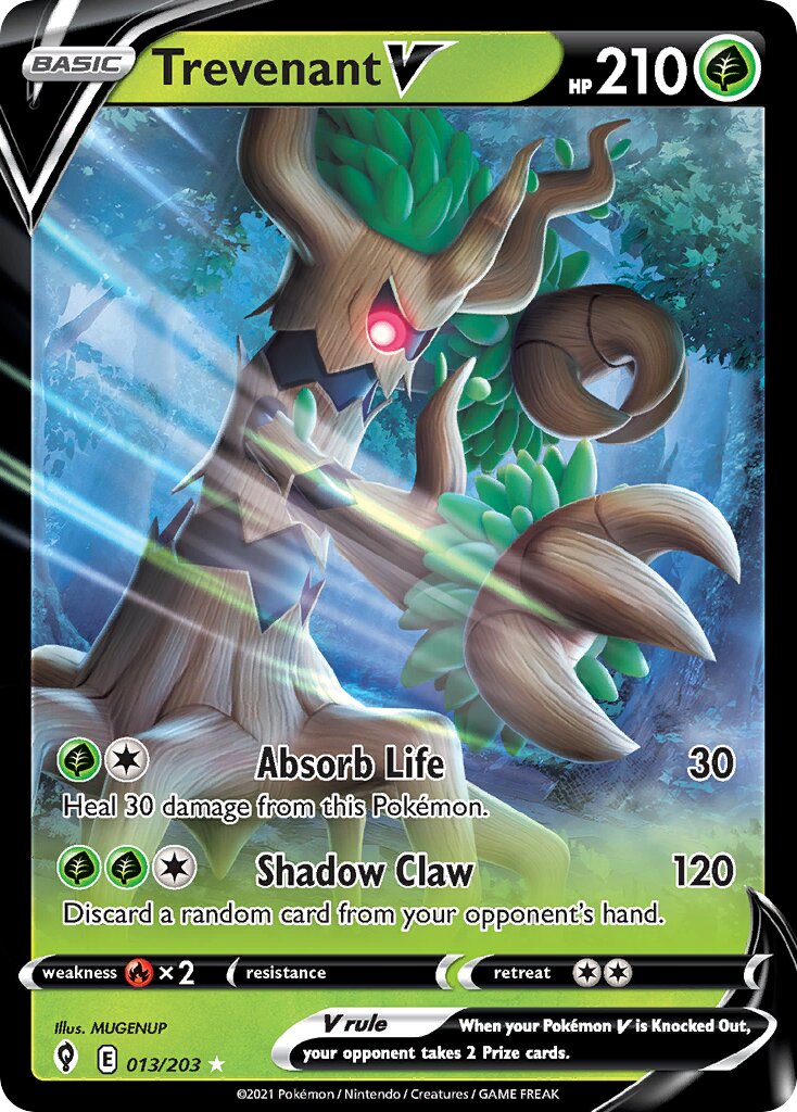 Trevenant V - 013/203 - Holo Rare V (Inglés Foil NM)