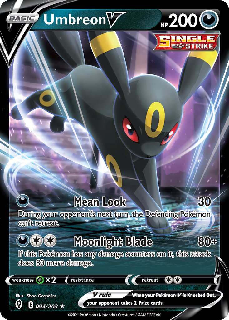 Umbreon V - 094/203 - Holo Rare V (Español Foil MP)