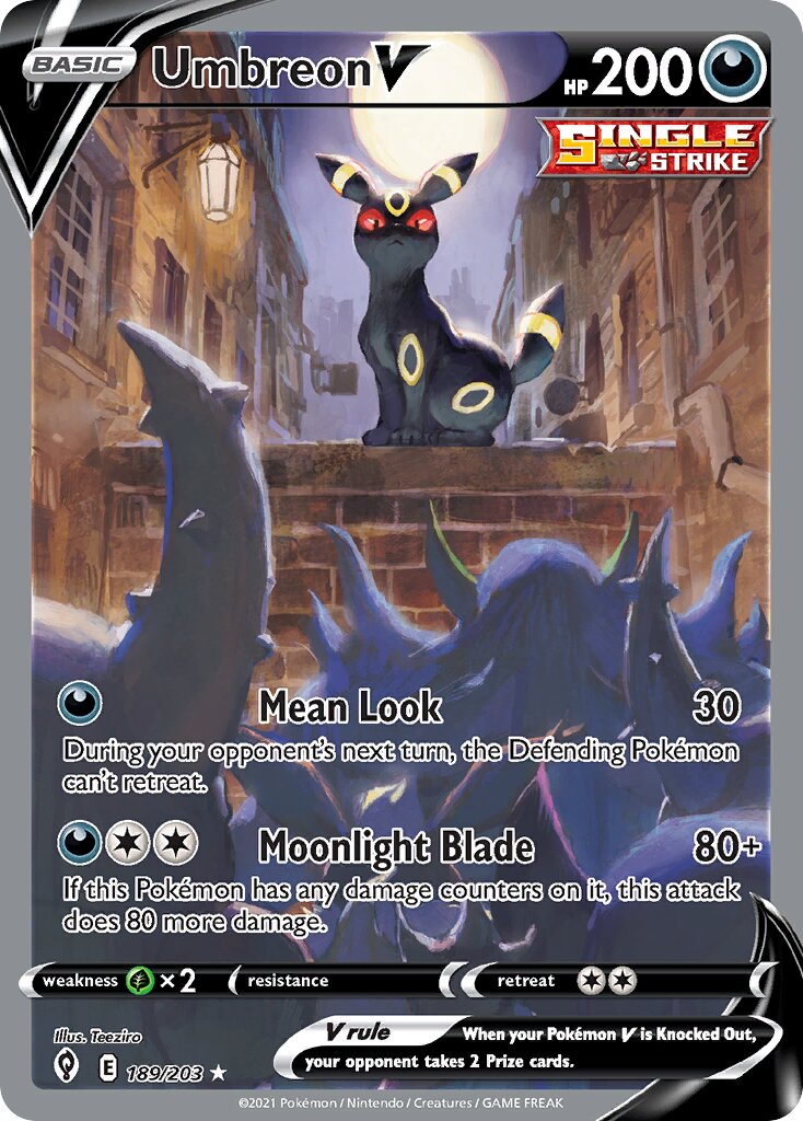 Umbreon V - 189/203 - Rare Ultra (Español Foil NM)