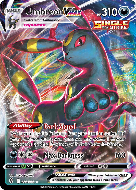 Umbreon VMAX - 095/203 - Holo Rare VMAX (Inglés Foil NM)