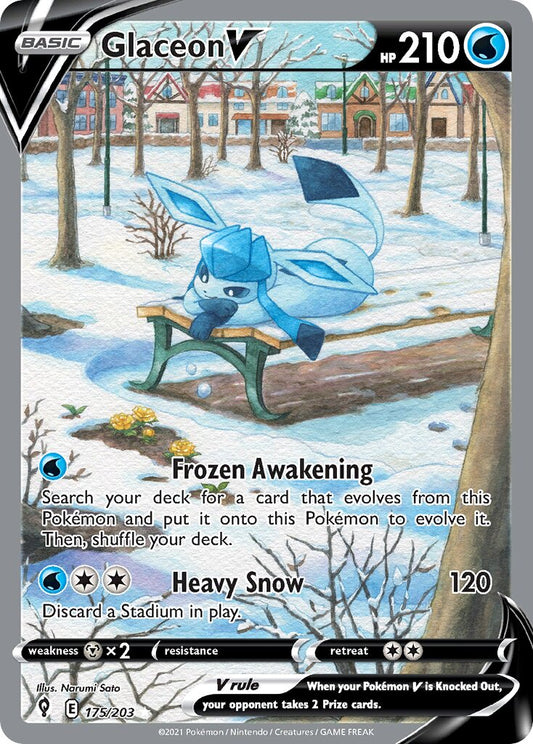 Glaceon V - 175/203 - Rare Ultra (Español Foil NM)