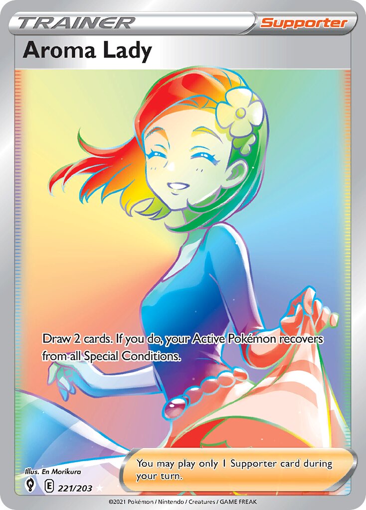 Aroma Lady - 221/203 - Rare Rainbow (Inglés Foil LP)