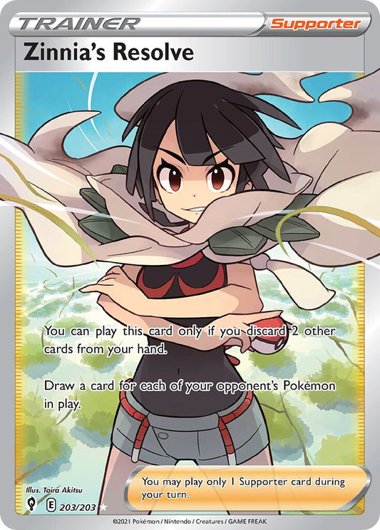 Zinnia's Resolve - 203/203 - Rare Ultra (Inglés Foil NM)