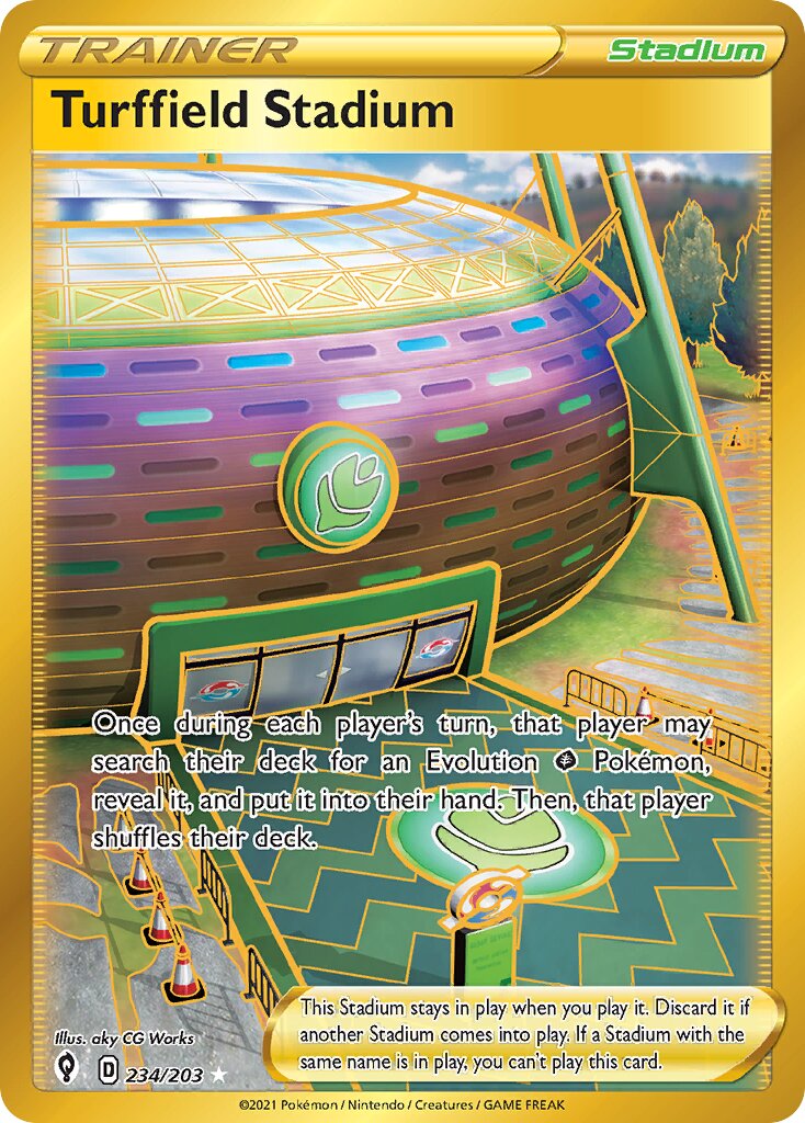 Turffield Stadium - 234/203 - Rare Secret (Inglés Foil NM)