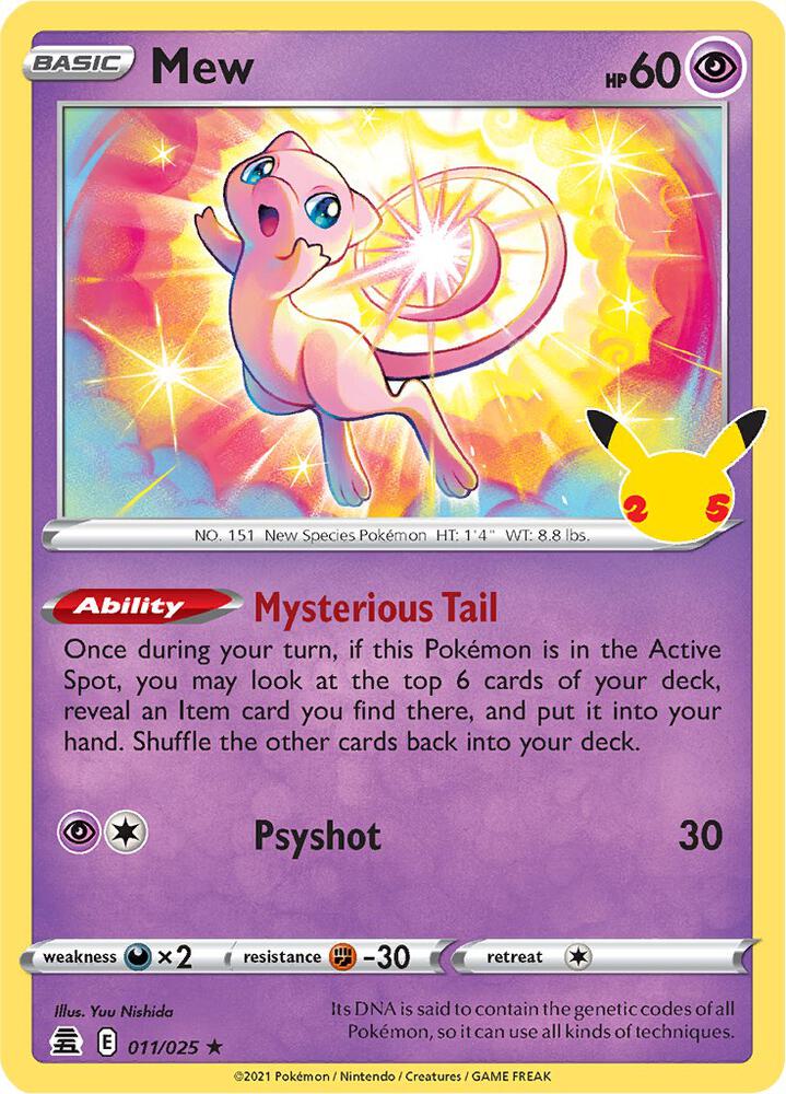 Mew - 011/025 - Rare Holo (Inglés Foil LP)