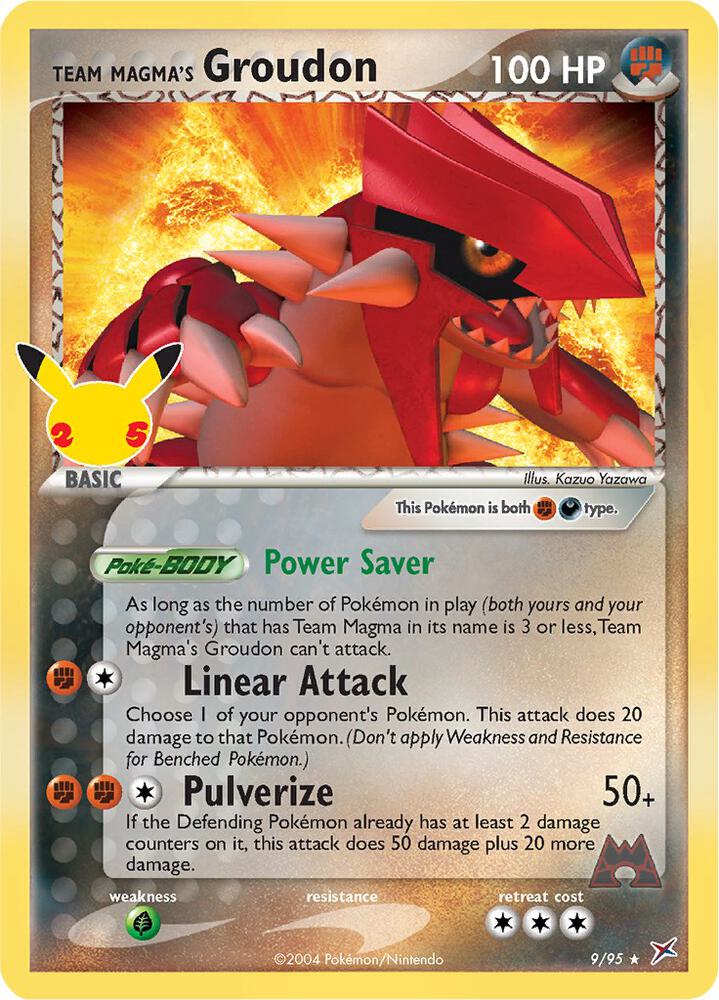 Team Magma's Groudon - 9/95 - Classic Collection (Inglés Foil NM)