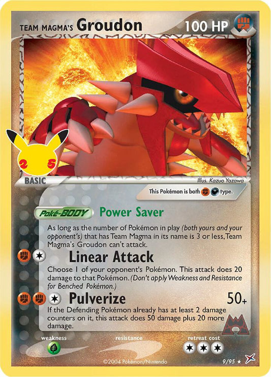 Team Magma's Groudon - 9/95 - Classic Collection (Inglés Foil NM)