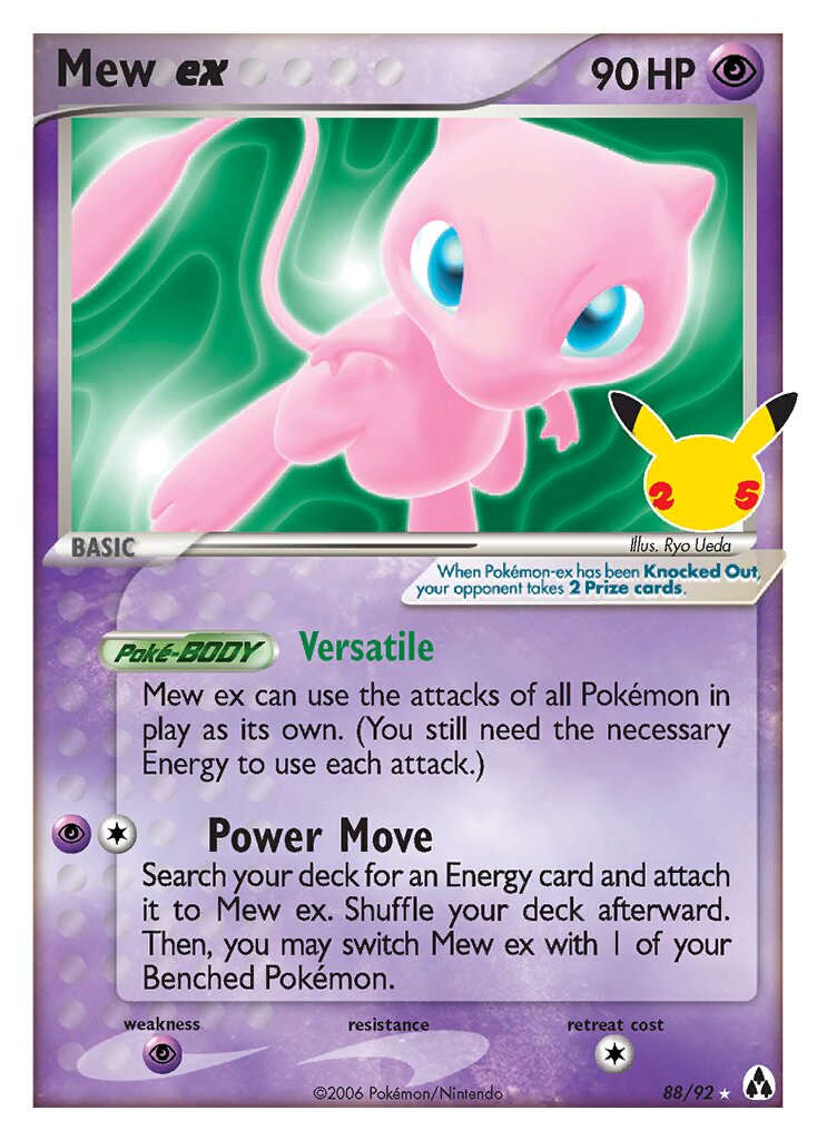 Mew ex - 88/92 - Classic Collection (Inglés Foil NM)