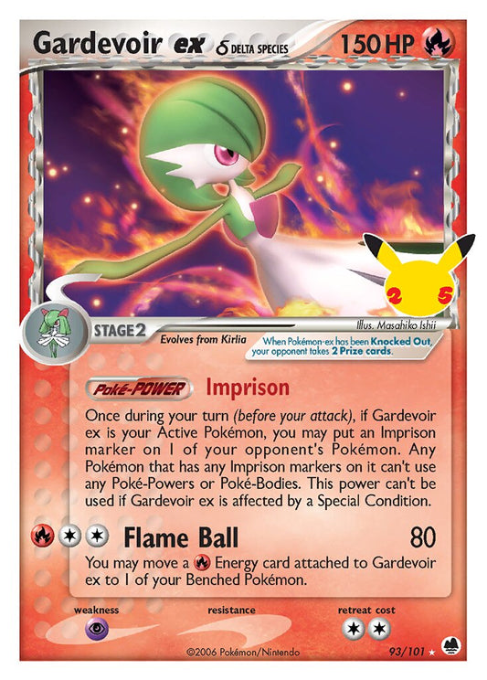 Gardevoir ex - 93/101 - Classic Collection (Inglés Foil NM)