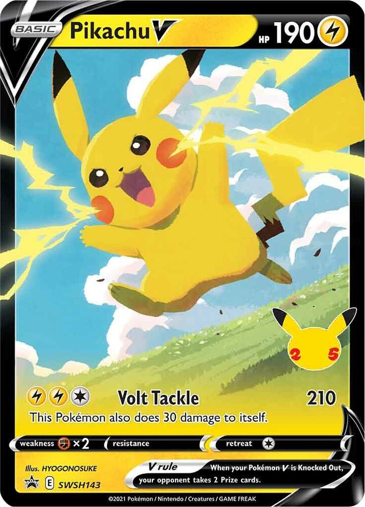 Pikachu V - SWSH143 - Promo (Inglés Foil NM)