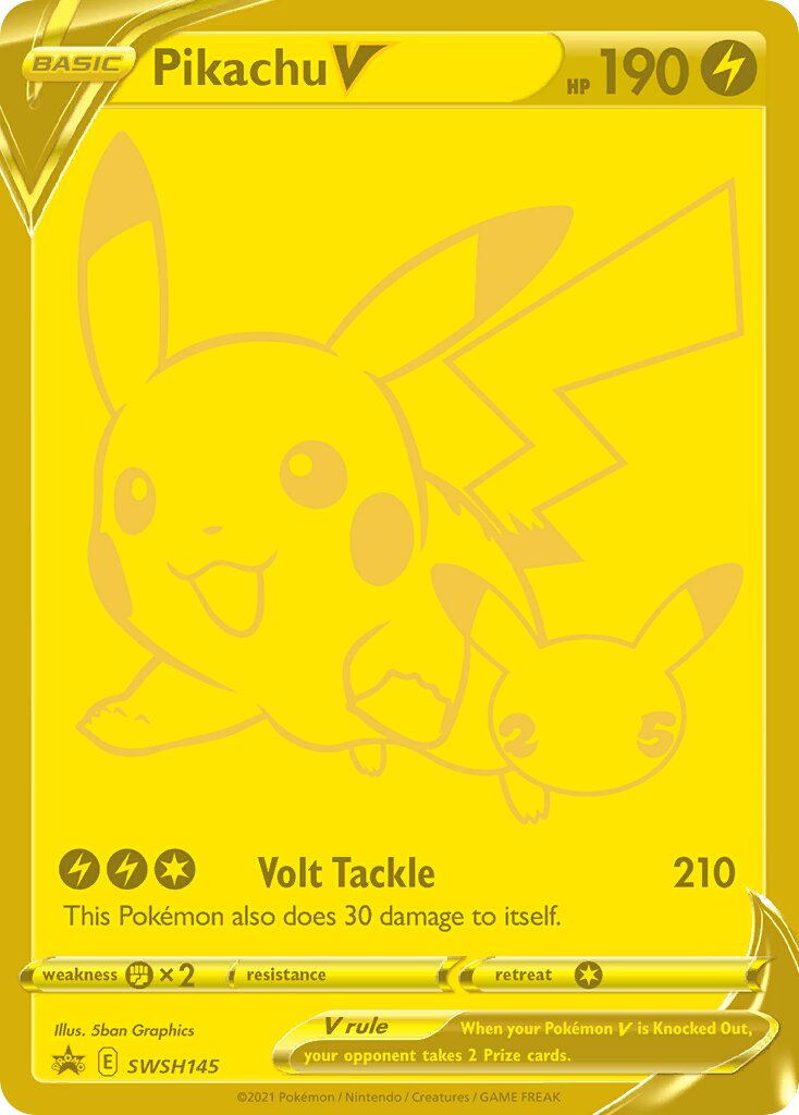 Pikachu V - SWSH145 - Promo (Inglés Foil NM)