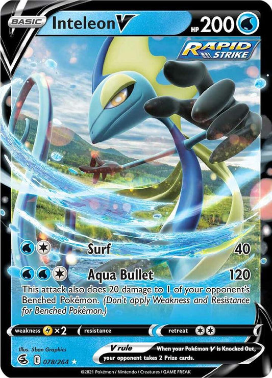 Inteleon V - 078/264 - Holo Rare V (Inglés Foil NM)