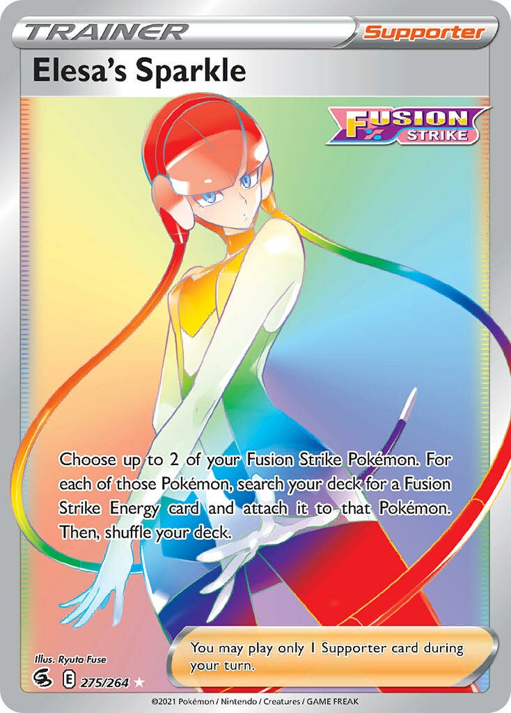 Elesa's Sparkle - 275/264 - Rare Rainbow (Inglés Foil NM)