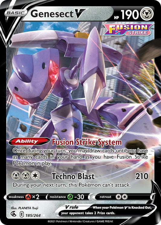 Genesect V - 185/264 - Holo Rare V (Inglés Foil NM)