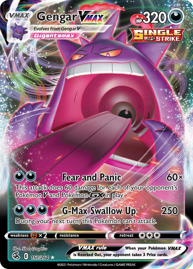 Gengar VMAX - 157/264 - Holo Rare VMAX (Español Foil NM)