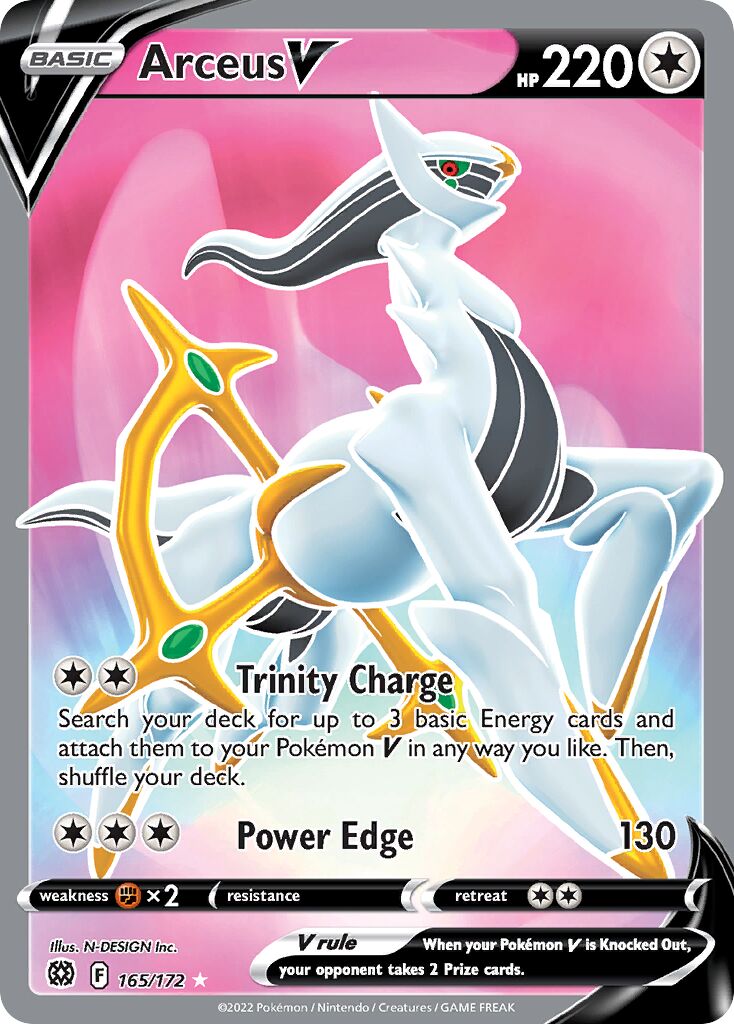 Arceus V - 165/172 - Rare Ultra (Inglés Foil NM)