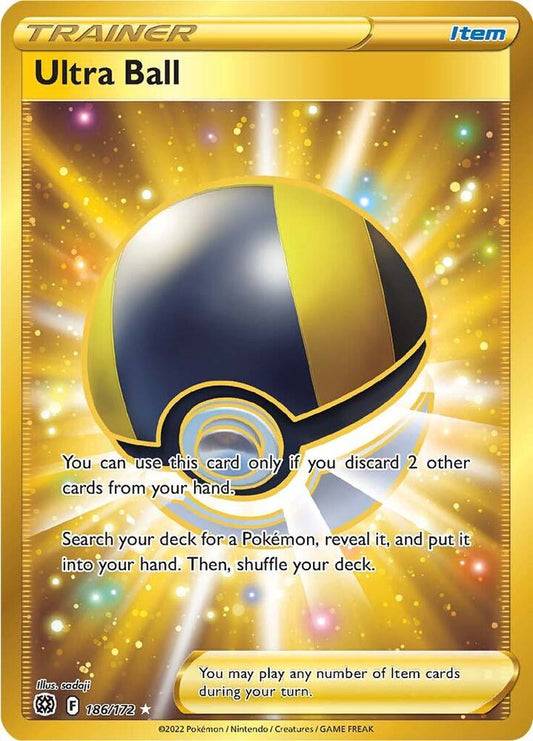 Ultra Ball - 186/172 - Rare Secret (Inglés Foil NM)