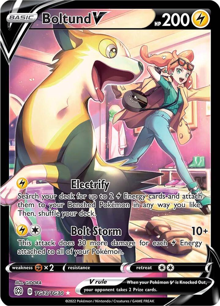 Boltund V - TG13/TG30 - Holo Rare V (Inglés Foil NM)