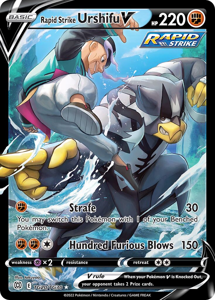 Rapid Strike Urshifu V - TG20/TG30 - Holo Rare V (Inglés Foil NM)