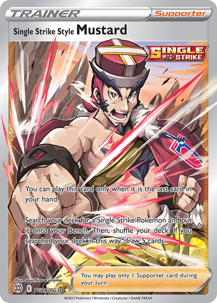 Single Strike Style Mustard - TG28/TG30 - Rare Ultra (Inglés Foil NM)