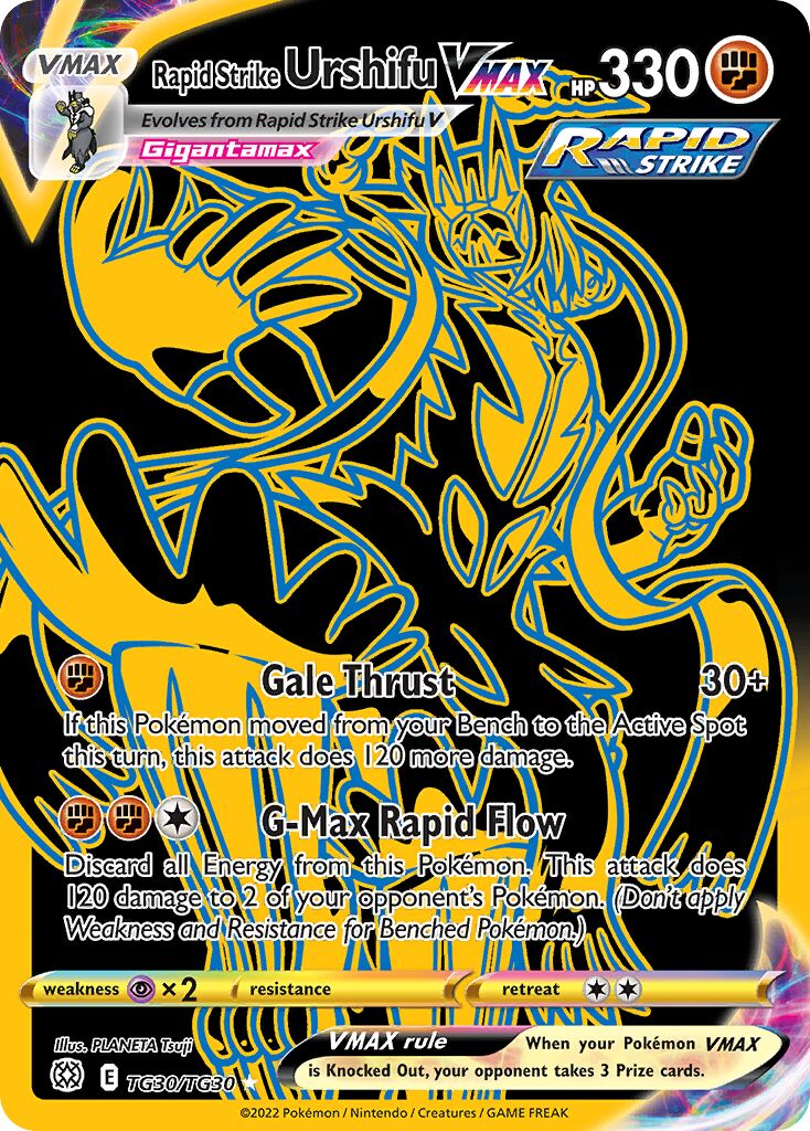 Rapid Strike Urshifu VMAX - TG30/TG30 - Rare Secret (Inglés Foil NM)